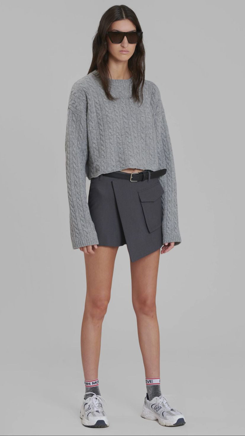 FALDA JUDY EN GRIS