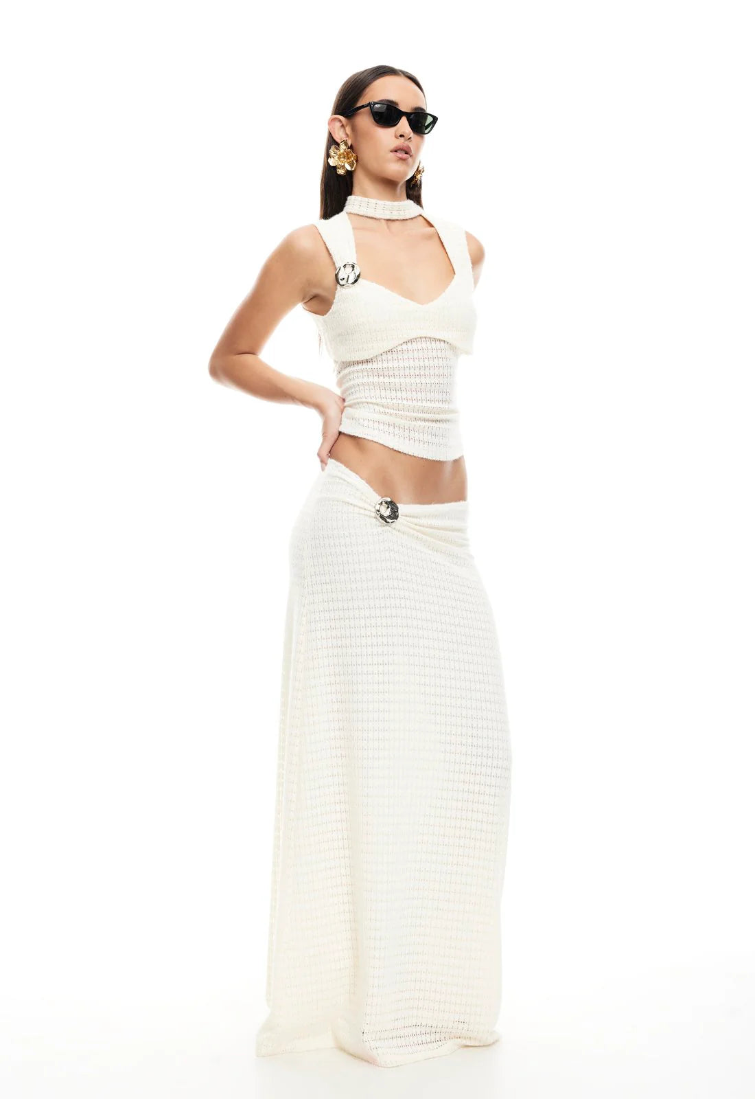 IN YOUR DREAMS SKIRT - BEIGE