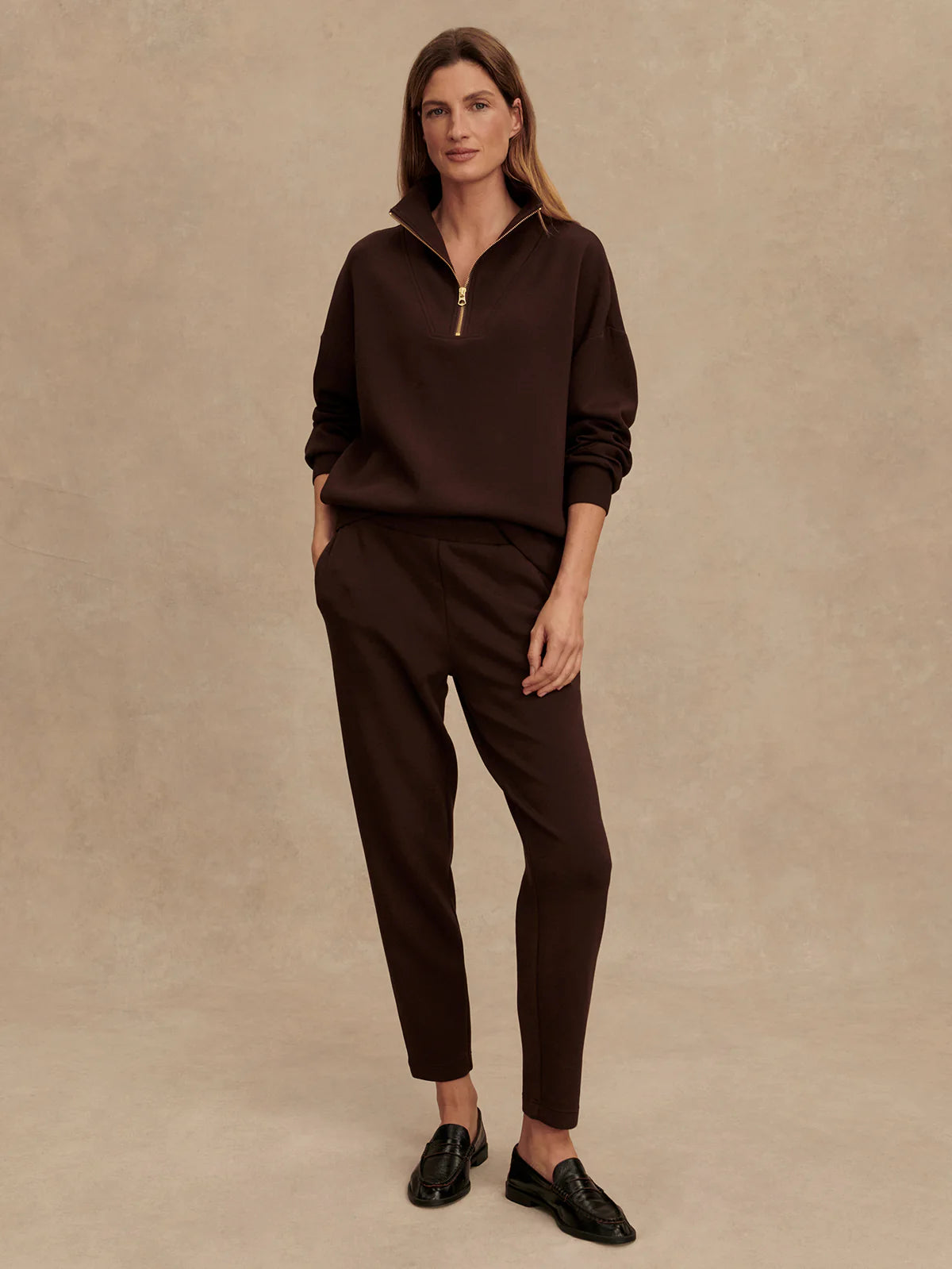 The Slim Pant 25" in Coffee Bean