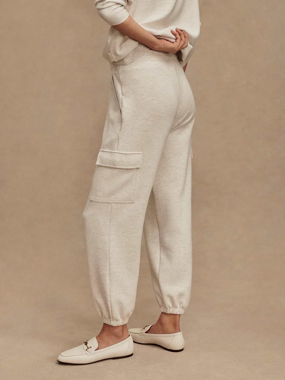 The Cargo Pant 27.5" in Ivory Marl