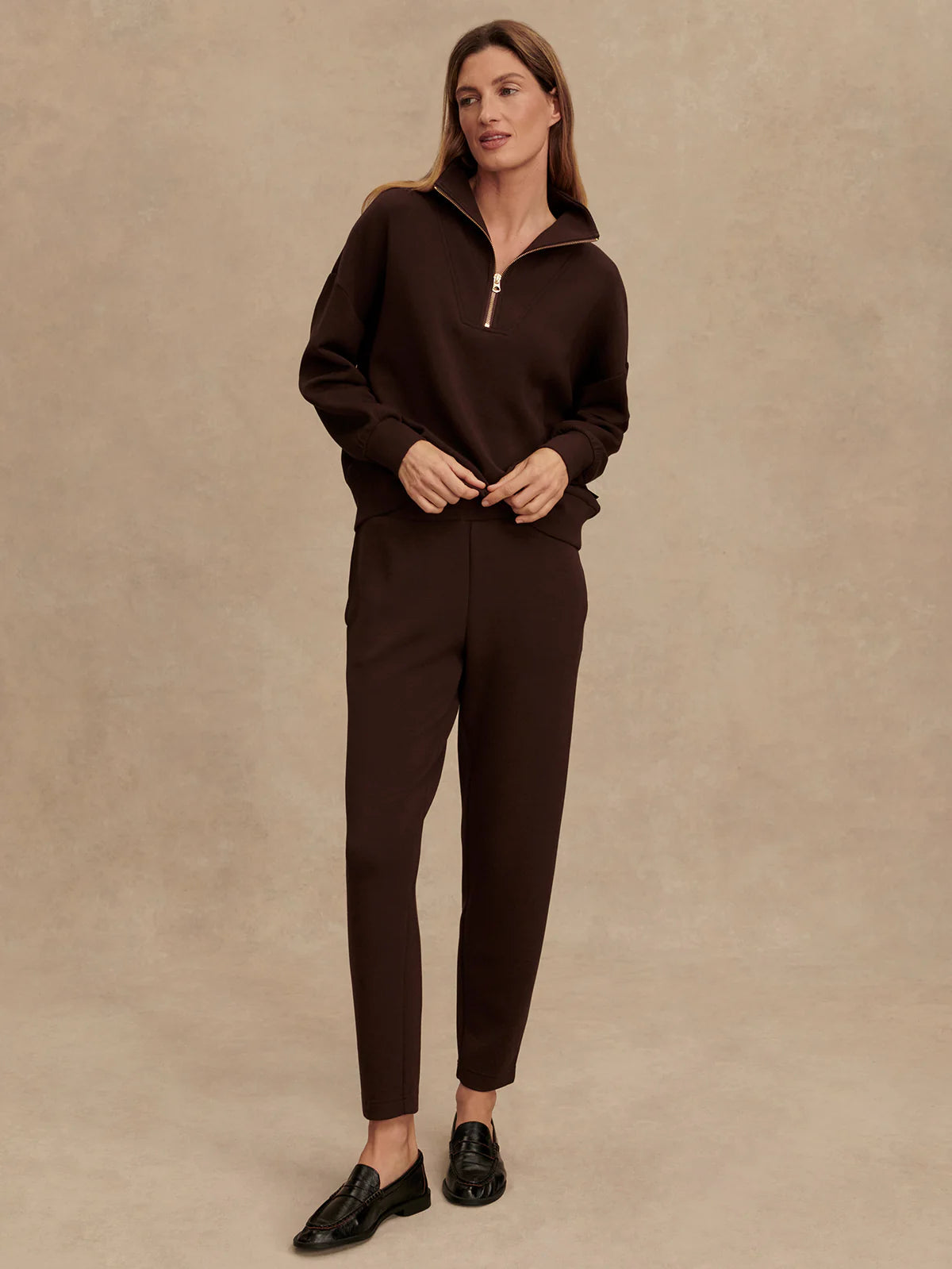 The Slim Pant 25" in Coffee Bean