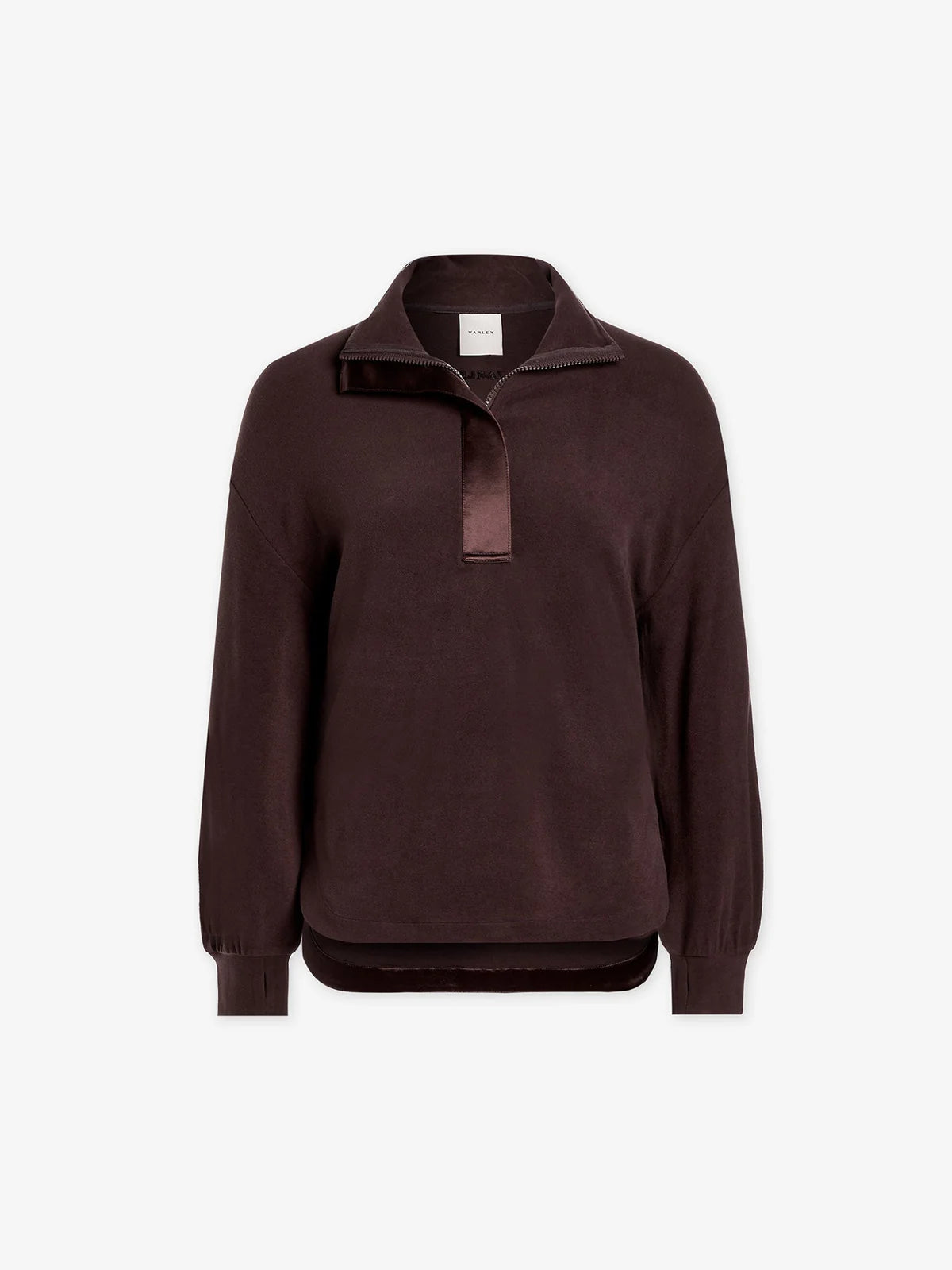Roeder Half Zip Midlayer in Coffee Bean