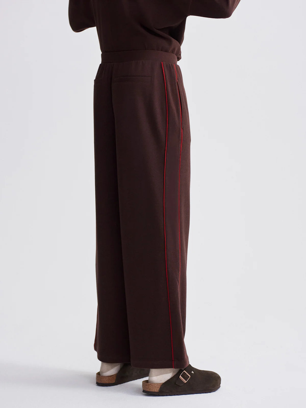 Ariana Brushed Rib Wide Leg Pant 28"