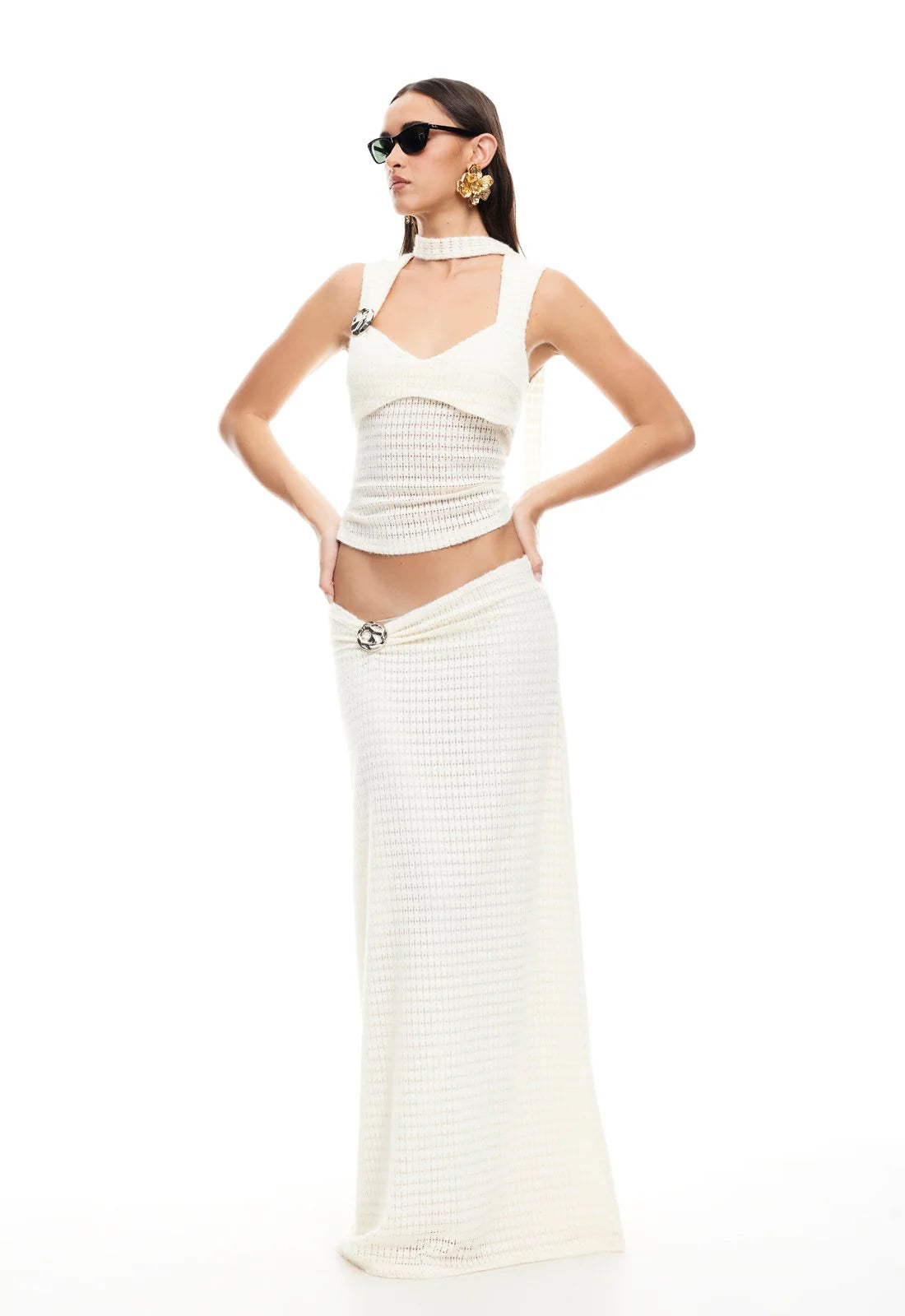 IN YOUR DREAMS SKIRT - BEIGE