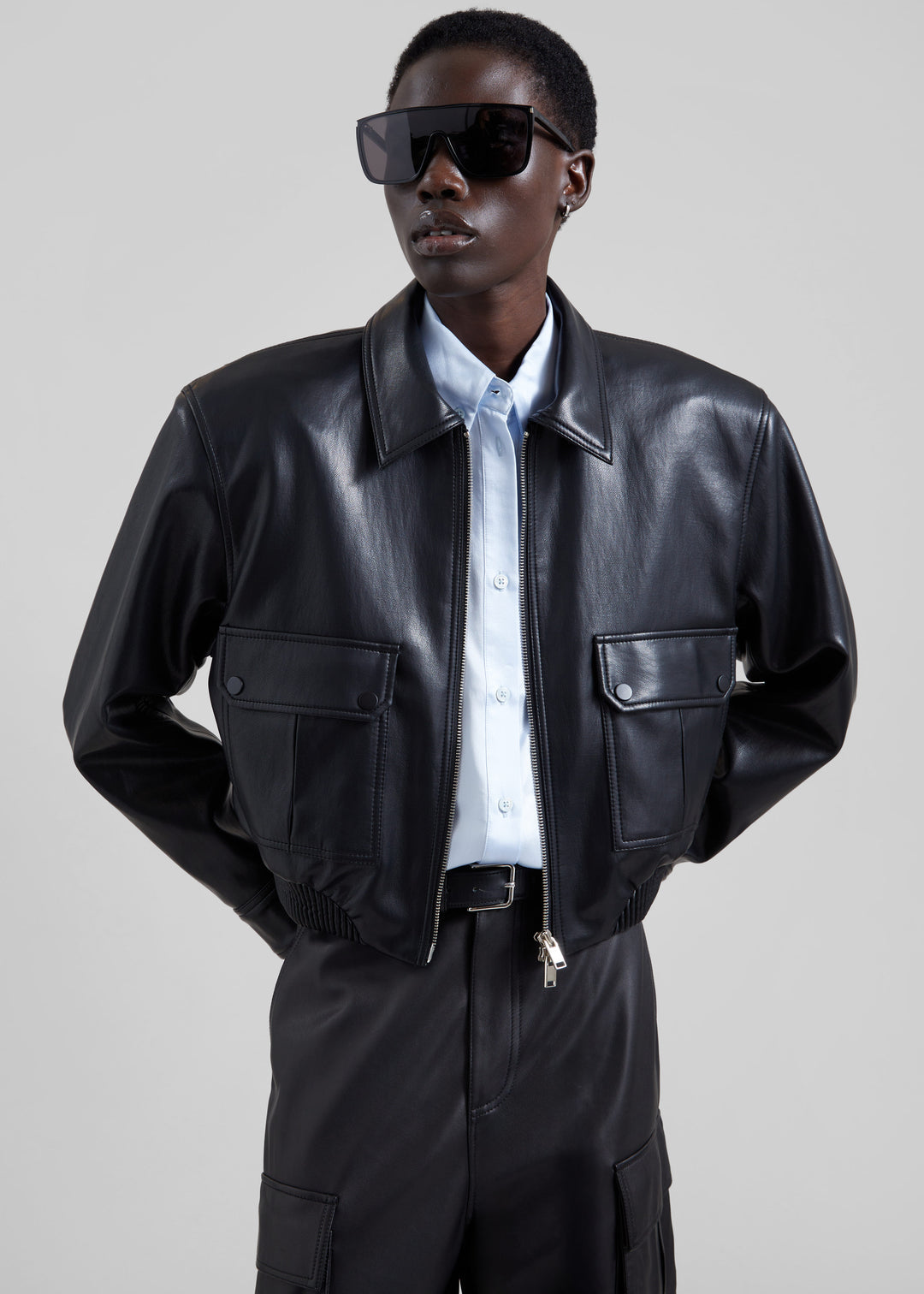 PARIS LEATHER JACKET - BLACK