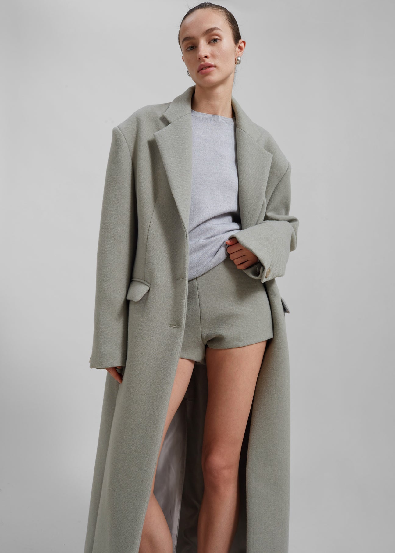 DEMI COAT IN SAGE