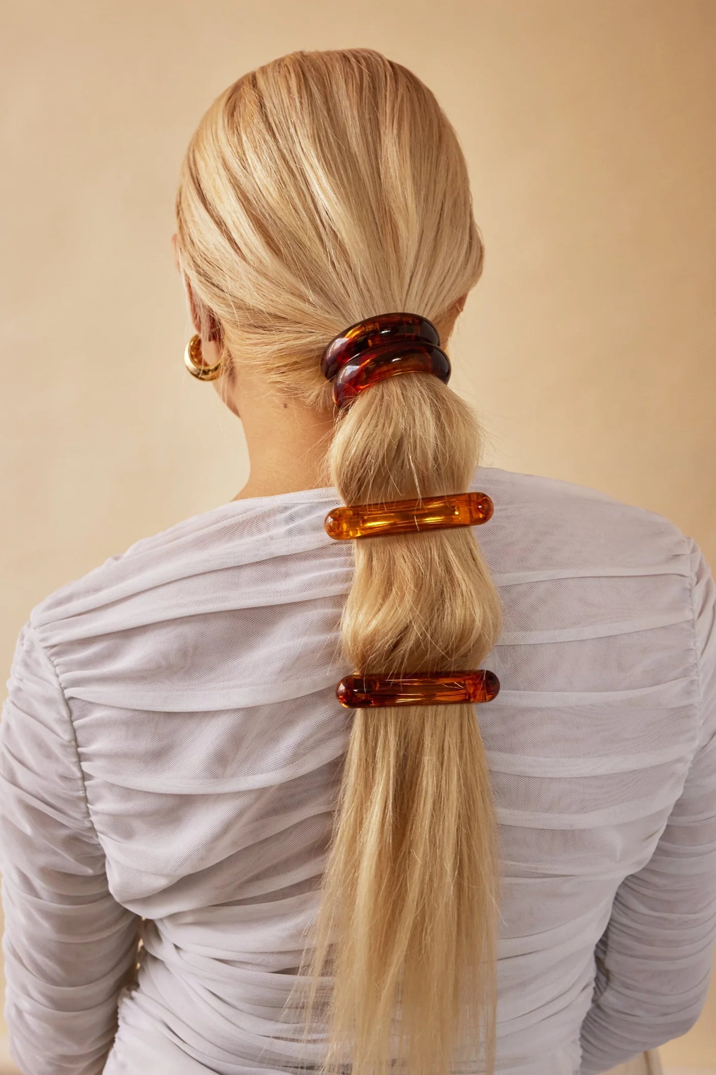 MARBLE BAR BARRETTE AMBER