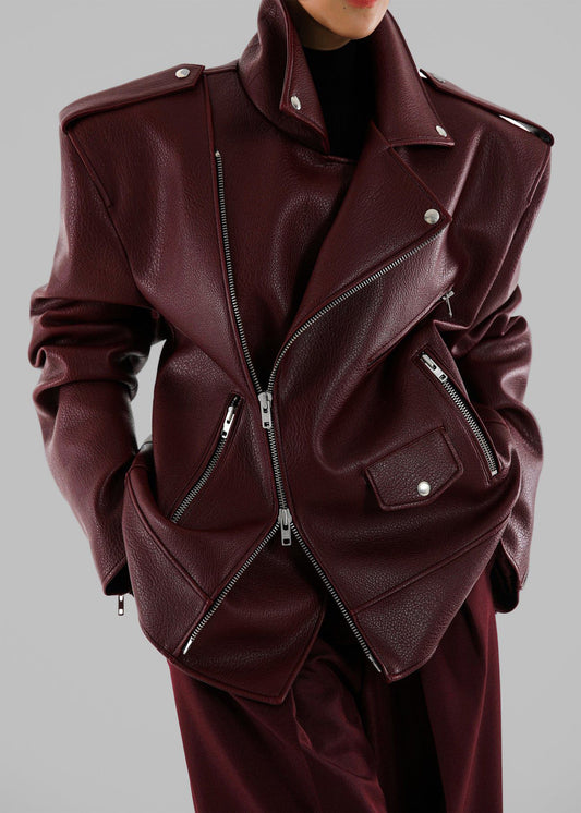 CHICAGO OVERSIZED JACKET - BURGUNDY