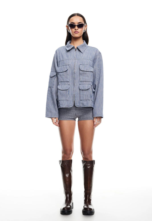 RENACIDA JACKET | DENIM STRIPE