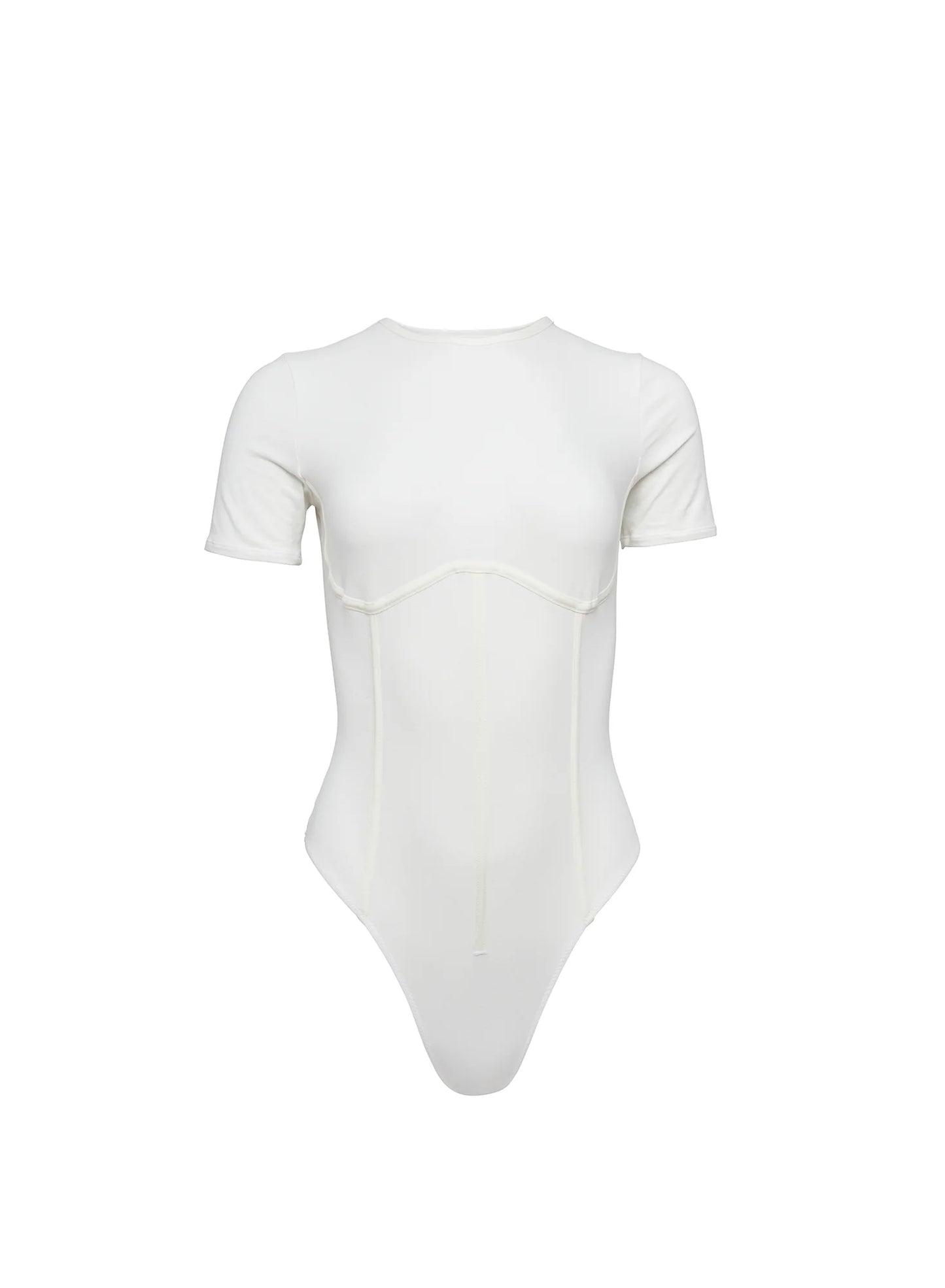ORGANIC COTTON T-SHIRT BODYSUIT IVORY
