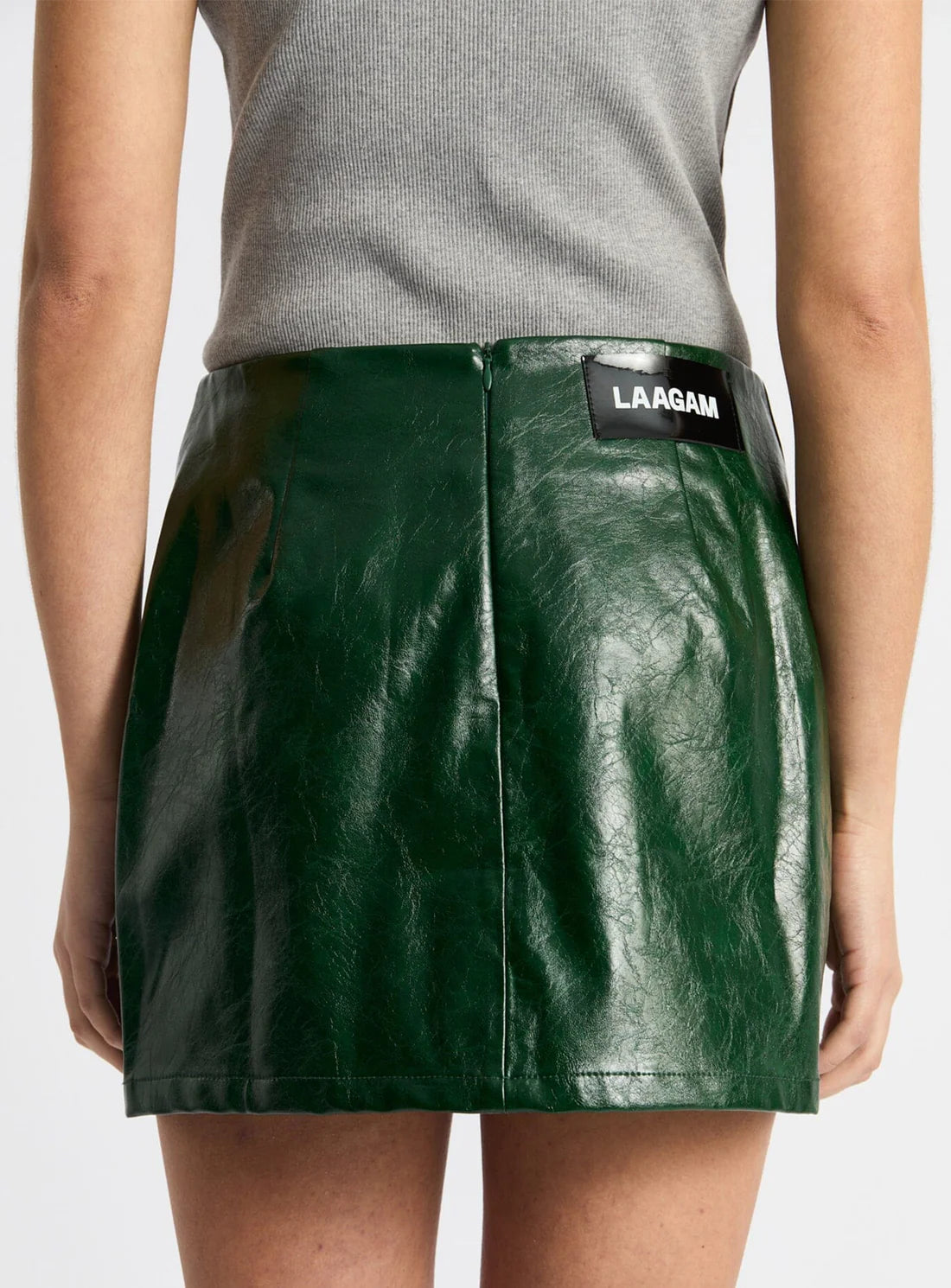 ALEXA FAUX LEATHER SKIRT