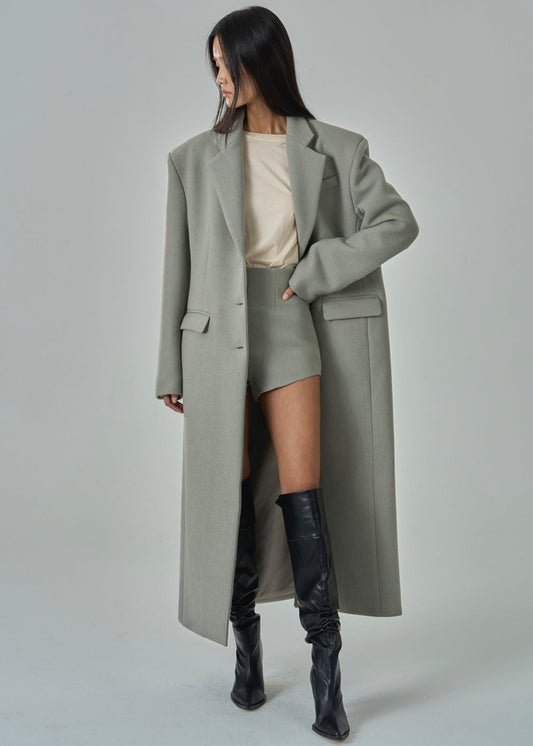 DEMI COAT IN SAGE