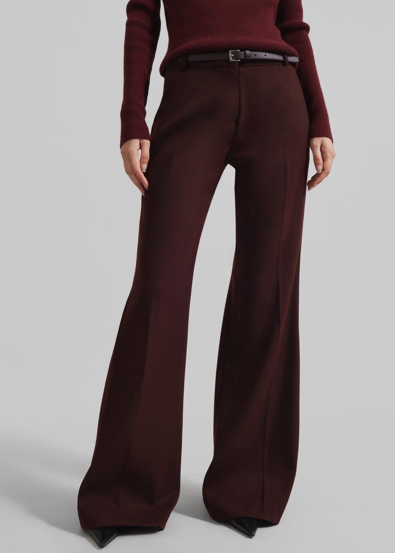 TALIA PANT IN BURGUNDY