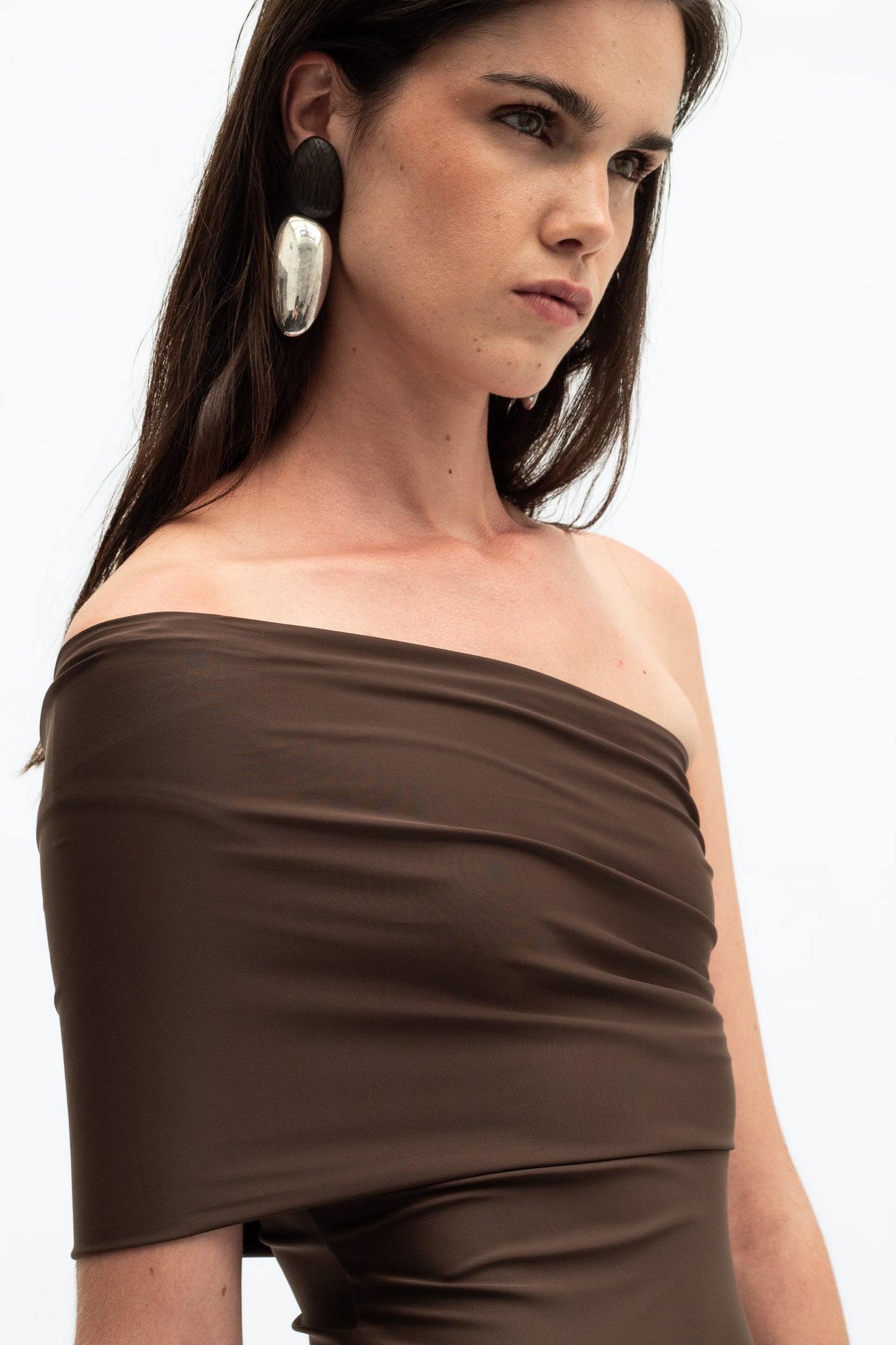 LA CHIQUI DRESS - CHOCOLATE