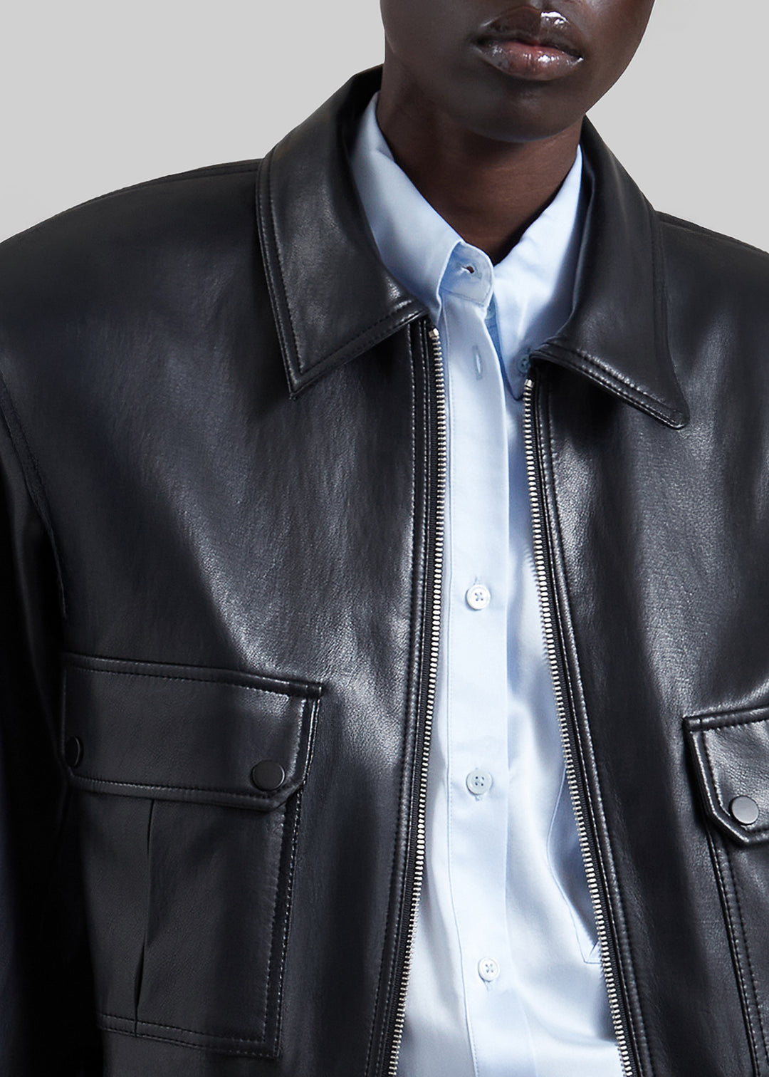 PARIS LEATHER JACKET - BLACK