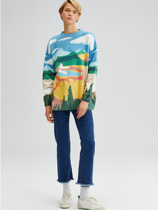 JULIA PRINTED SWEATSHIRT