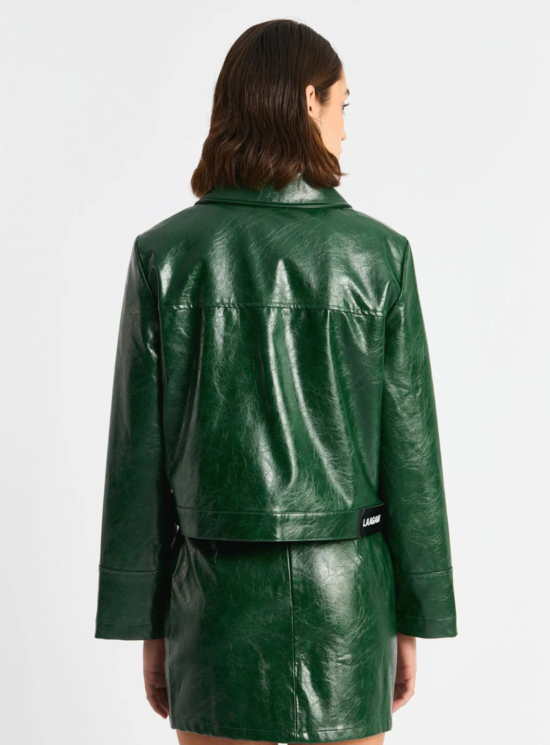 ALEXA FAUX LEATHER SKIRT