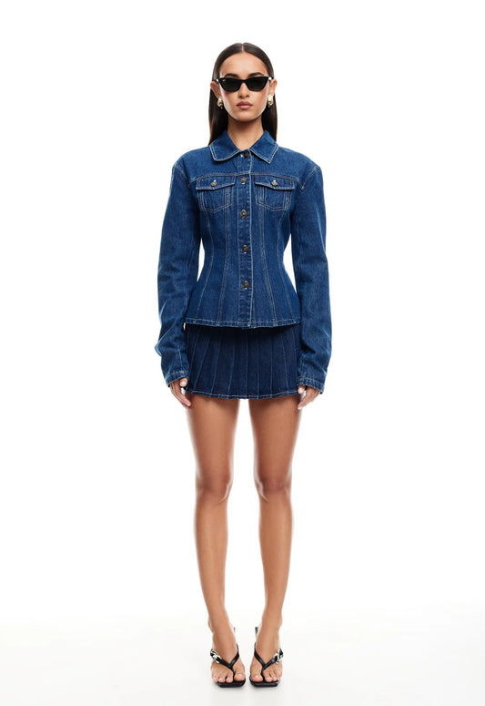 RIDER MINI SKORT
BLUE DENIM