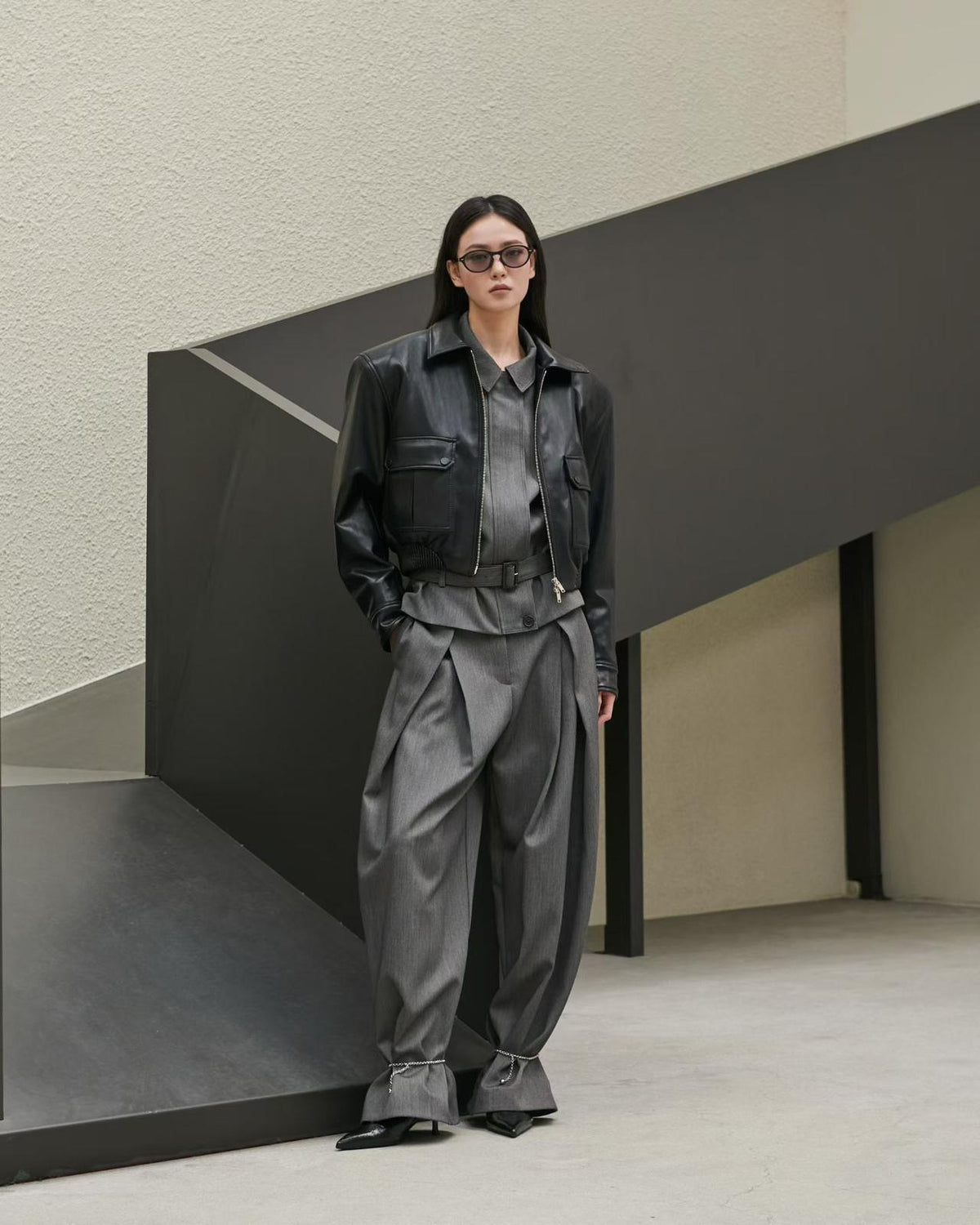 PARIS LEATHER JACKET - BLACK