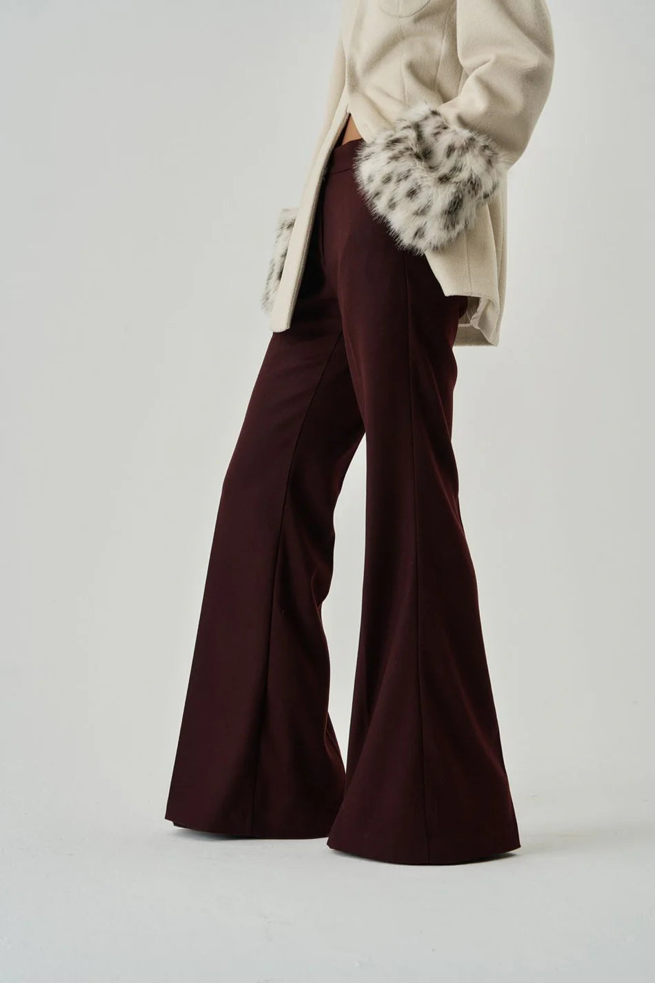 TALIA PANT IN BURGUNDY