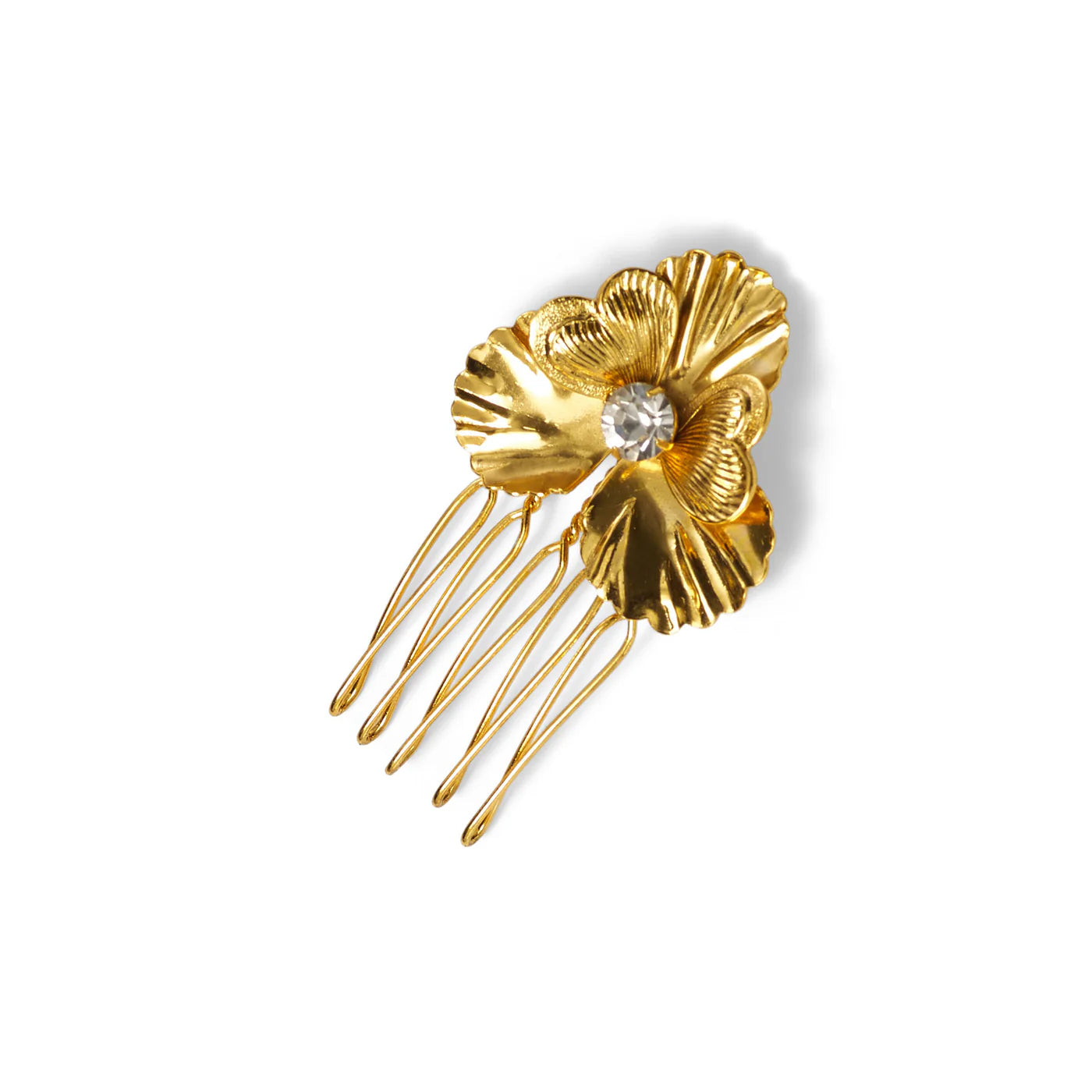 POPPY CRYSTAL PETITE COMB GOLD