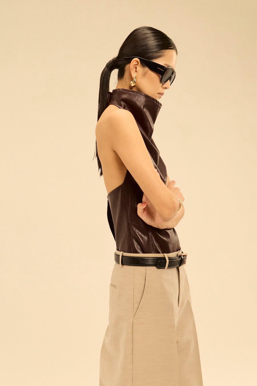NOIR TOP - BROWN