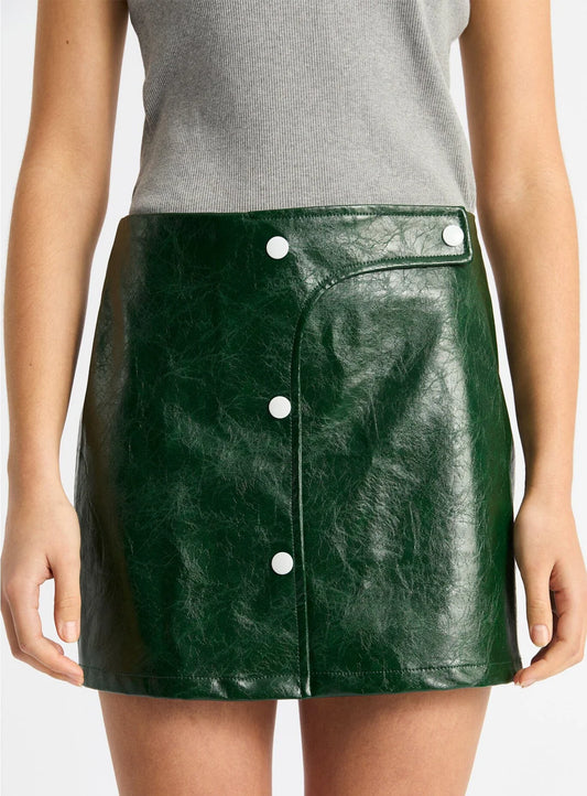 ALEXA FAUX LEATHER SKIRT