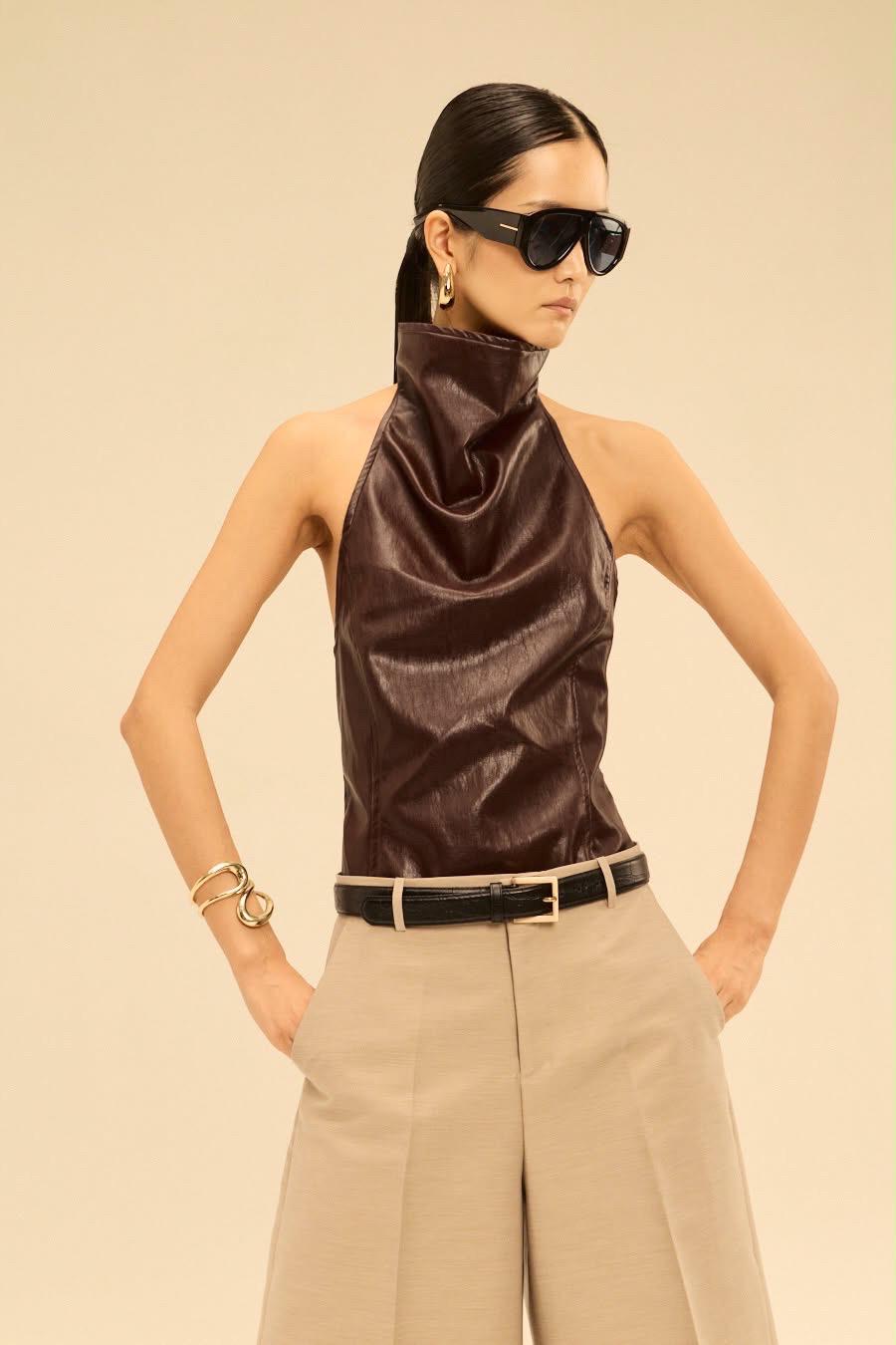 NOIR TOP - BROWN