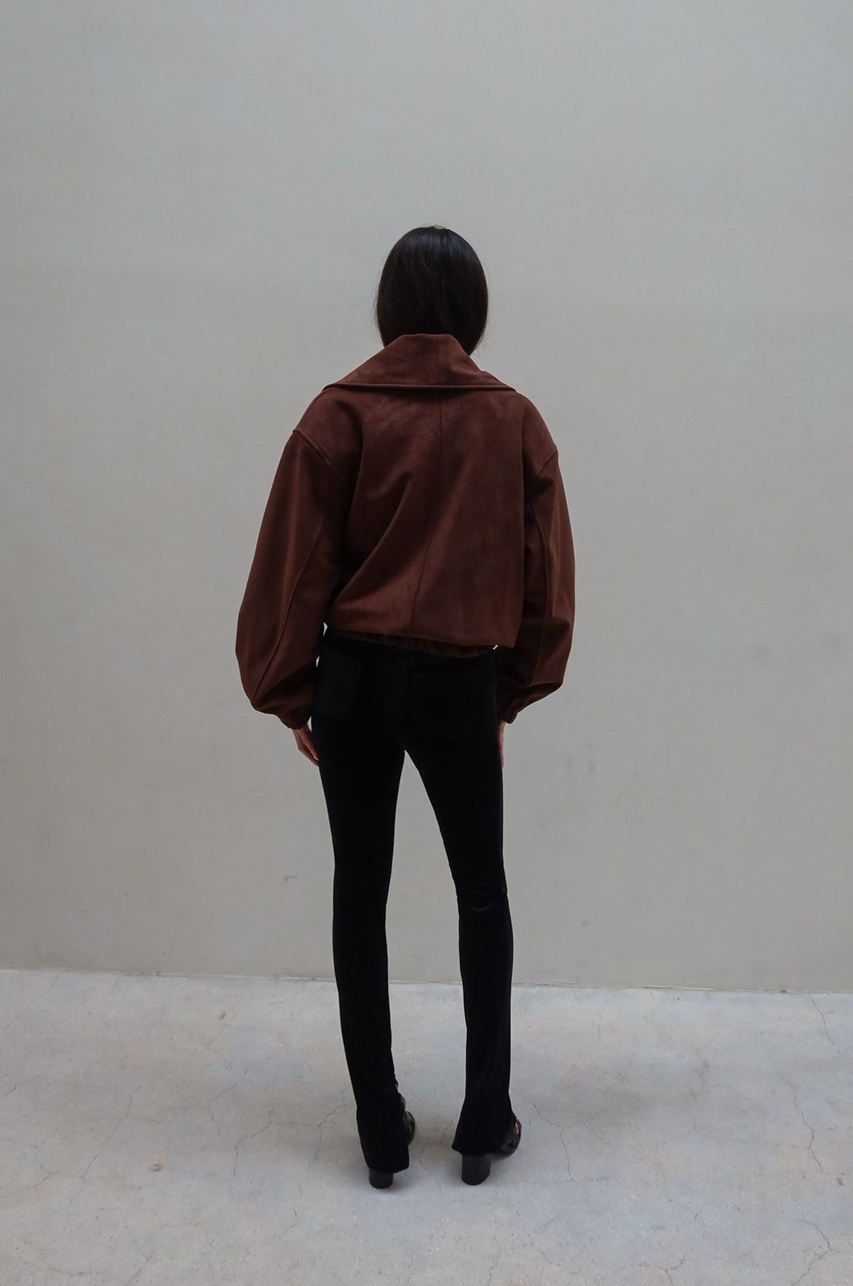 MILAN SUEDE JACKET - ESPRESSO BROWN