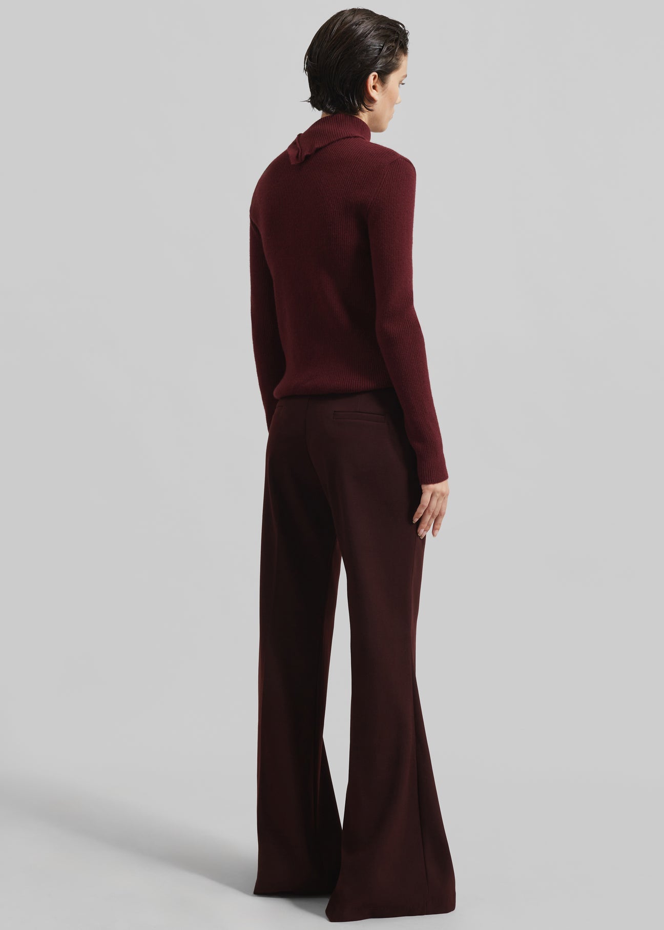 TALIA PANT IN BURGUNDY